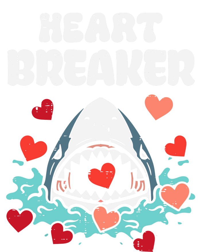 Valentines Day Shark Heartbreaker Funny Boy Garment-Dyed Heavyweight T-Shirt