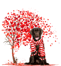 Dog Lover Labrador Dog Heart Tree Valentine's Day Gift Sweatshirt Cinch Pack Bag