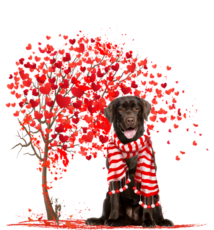 Dog Lover Labrador Dog Heart Tree Valentine's Day Gift Sweatshirt Cinch Pack Bag