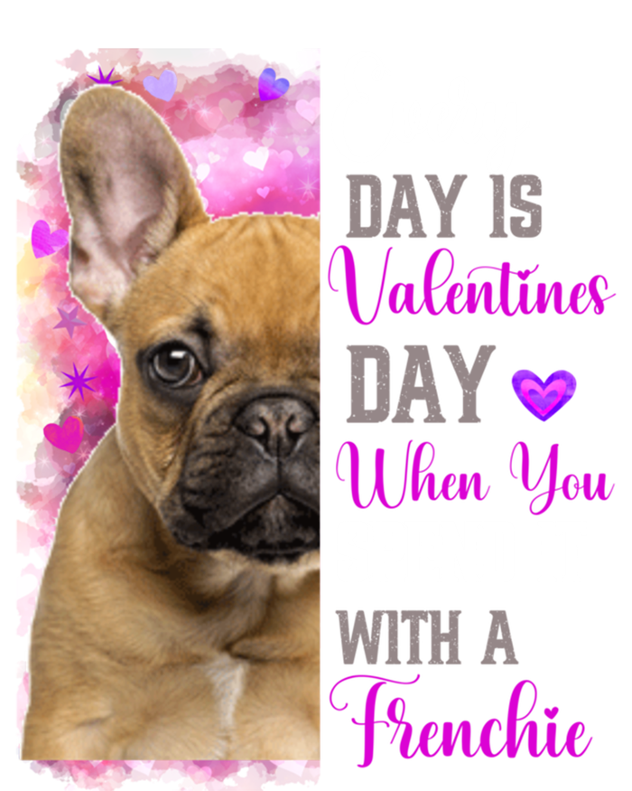 Frenchie Mom Funny Valentines Day Dog Lovers French Bulldog Gift Premium T-Shirt