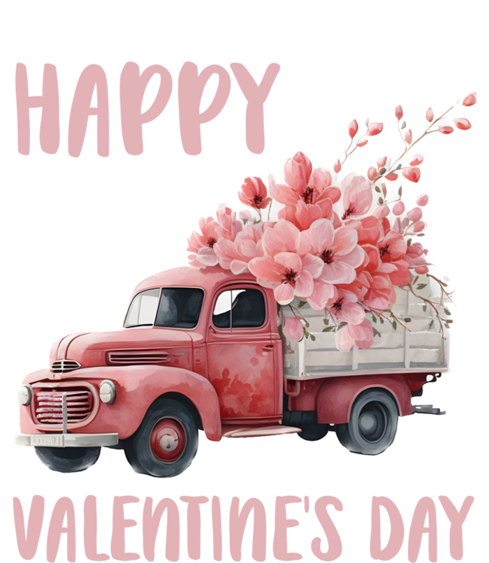 Happy Valentine's Day Flower Truck Friend Friend Cute Gift T-Shirt