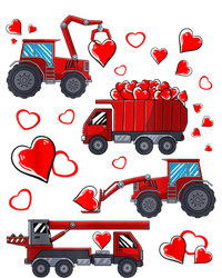 Heart Truck Excavator Forklift Valentines Day Gift T-Shirt