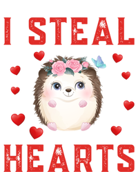 Hedgehog Graphic Themed I Steal Hearts Cute Valentines Day Gift Coaster