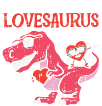 Lovesaurus Dino Trex Dab Heart Valentines Day Gift V-Neck T-Shirt