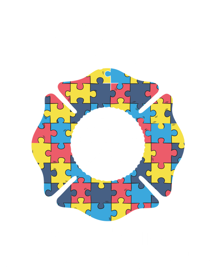 Firefighter Autism Meaningful Gift Best Firefighters Design Meaningful Gift Sweatshirt Cinch Pack Bag