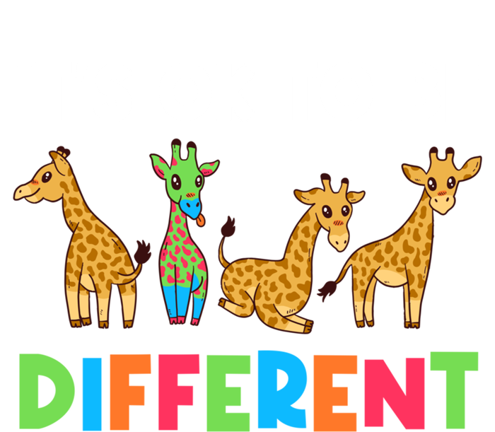 Giraffes Its Ok To Be Different Autism Awareness Giraffe Cute Gift Ladies Essential Tank