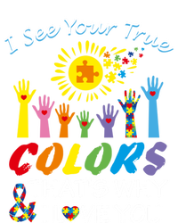 I See Your True Colors Hands Autism Awareness Gift Puzzle Gift T-Shirt