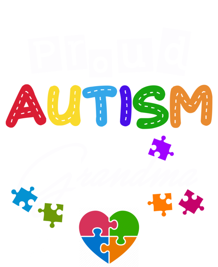 Proud Autism Grandma Puzzle Heart Autism Awareness Great Gift T-Shirt