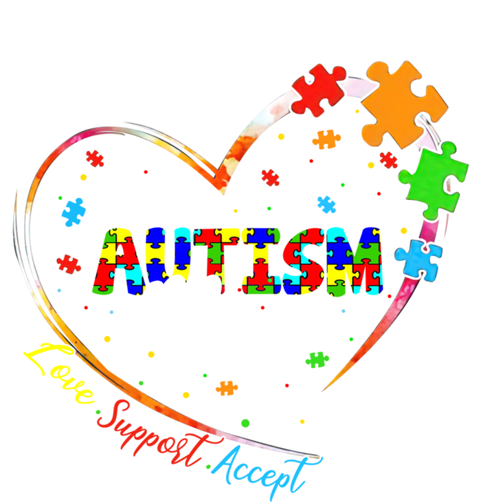 Proud Mom Autism Awareness Family Matching Tee Heart Puzzle Cute Gift Insulated Varsity Jacket