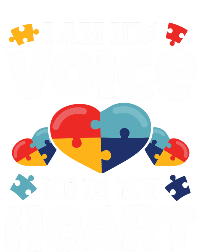 Autism Mama Autism I Am His Voice He Is My Heart Autism Mom Gift Sweatshirt