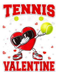 Tennis Lover Cute Heart Dabbing Valentines Day Cool Gift Women's V-Neck T-Shirt