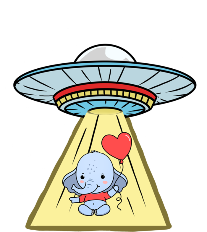 Ufo Abduction Elephant Valentines Day Meaningful Gift Women's V-Neck T-Shirt