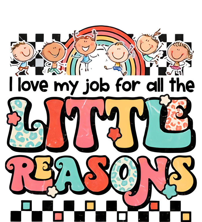 I Love My Job For All The Little Reasons Teacher Student Retro Toddler Long Sleeve Shirt