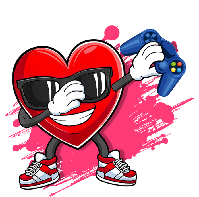 Valentines Day Video Game Dabbing Heart Gamer Gift Tank Top