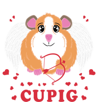 Valentine's Day Cupig Gift Cute Guinea Pig Lover Cupid Pun Gift Women's Tri-Blend 3/4-Sleeve Raglan Shirt