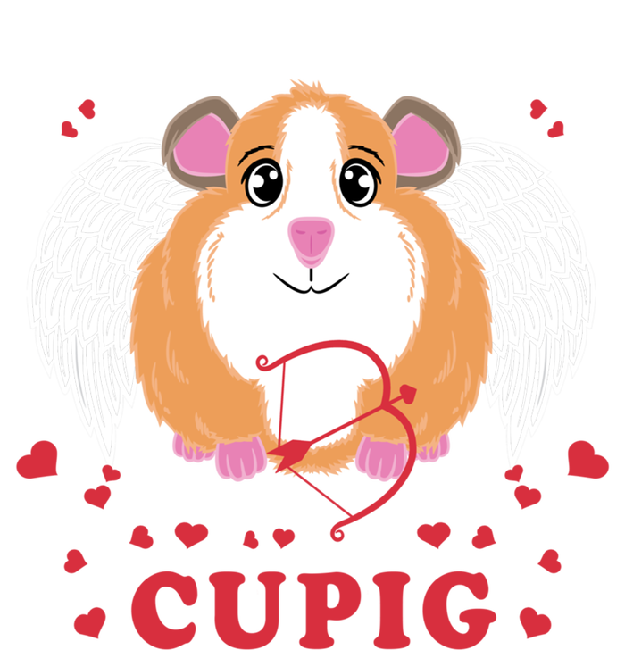 Valentine's Day Cupig Gift Cute Guinea Pig Lover Cupid Pun Gift Women's Tri-Blend 3/4-Sleeve Raglan Shirt