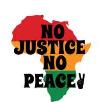 No Justice No Peacefor Black History Month Juneteenth Gift African Pride Grommeted Golf Towel