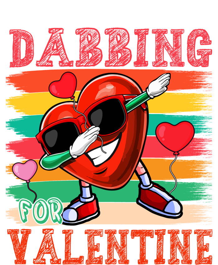 Vintage Dabbing For Valentine Funny Dabbing Heart Sunglasses Gift Tall T-Shirt