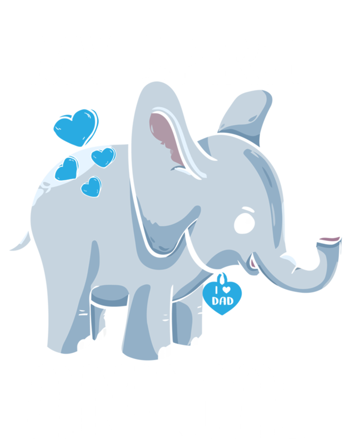 My Spirit Animal Elephant I Love Dad Heart Valentines Day Great Gift Mousepad