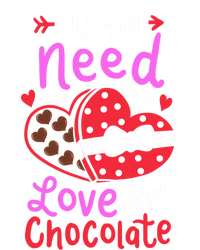 All You Need Is Love And Chocolate Cute Valentines Day Gift Stripe Pom Pom Beanie