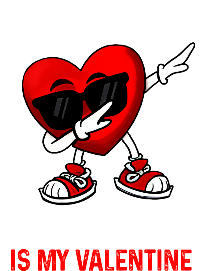 Sorry My Mom Is My Valentine Dabbing Heart Sunglasses Cool Gift Women's Tri-Blend 3/4-Sleeve Raglan Shirt