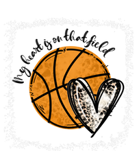 Bleached My Heart Is On That Field Basketball Game Day Vibes Great Gift T-Shirt