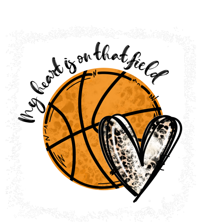 Bleached My Heart Is On That Field Basketball Game Day Vibes Great Gift T-Shirt