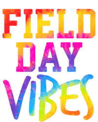 Funny Field Day Vibes Teacher Appreciation Tie Dye Gift Stripe Pom Pom Beanie