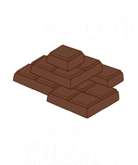 Chocolate Is My Therapy Sweets Chocolatier Gift Women's V-Neck T-Shirt