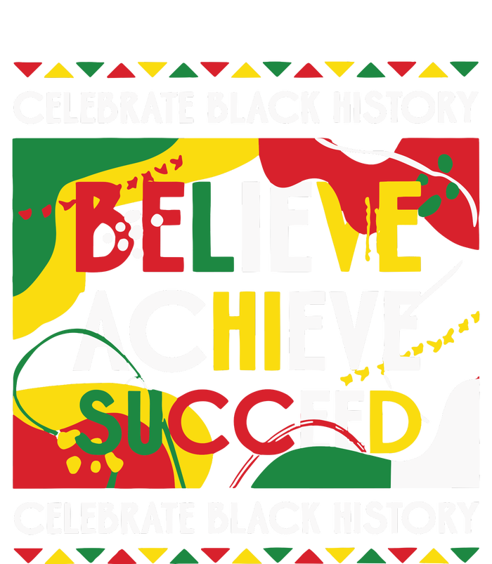 Celebrate Black History Believe Achieve Succeed Black History Month Softstyle Adult Sport Polo