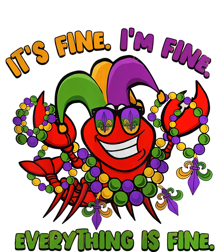 It's Fine I'm Fine Everything Is Fine Mardi Gras Flower De Luce Daily Commute Backpack