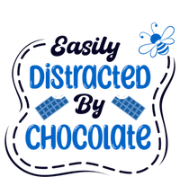 Cocolatier Distracted By Chocolate Ironic Quote Cute Gift T-Shirt