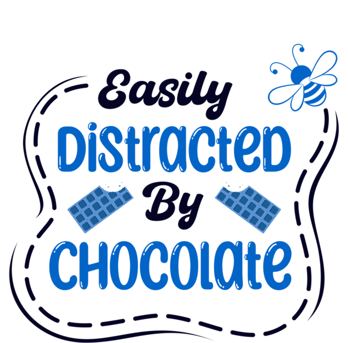 Cocolatier Distracted By Chocolate Ironic Quote Cute Gift T-Shirt