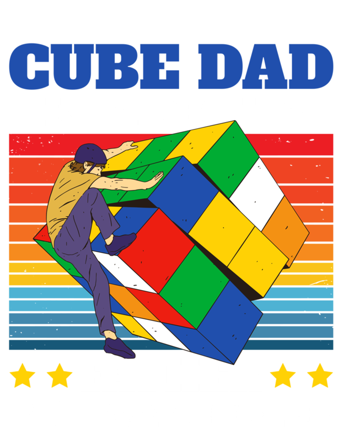 Cube Dad Like A Regular Dad But Way Cooler For Father's Day Gift Insulated Varsity Jacket