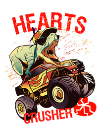 Hearts Crusher T Rex Dinosaur Riding Monster Truck Gift T-Shirt