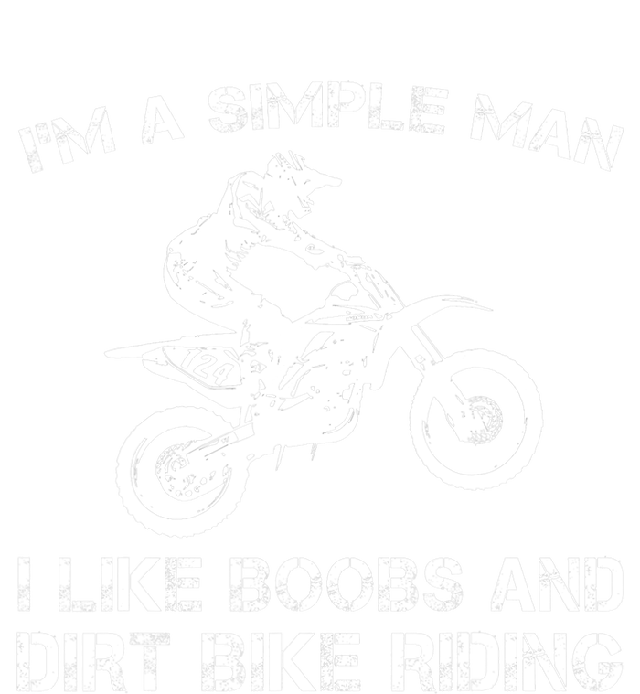 I'M A SIMPLE MAN I LIKE BOOBS AND DIRT BIKE RIDING Kids Long Sleeve Shirt