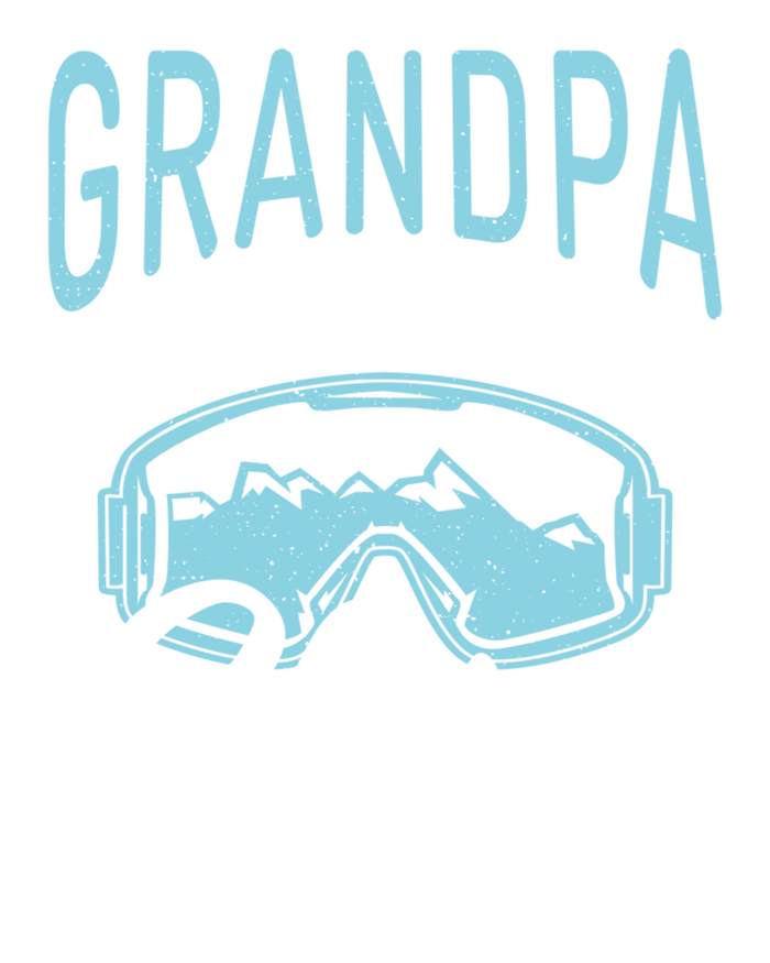 Grandpa Is My Name Skiing Is My Game Snow Winter Sport Skier Funny Gift T-Shirt