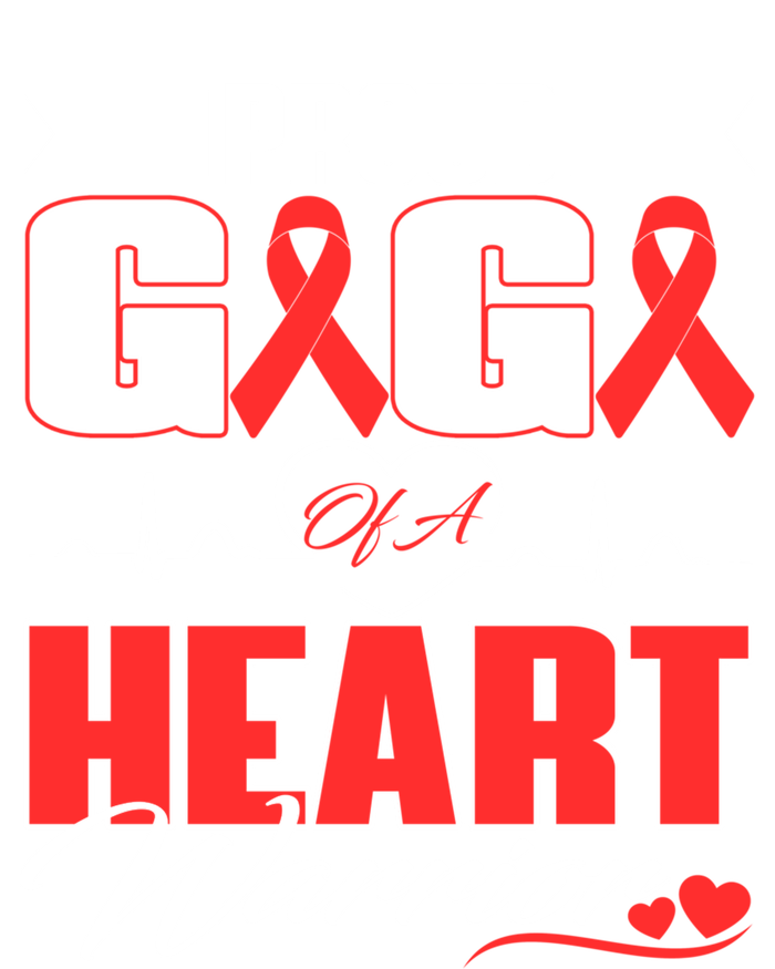 Proud Gigi Of A Heart Warrior Heart Disease Awareness Month Cool Gift Tie-Dye T-Shirt