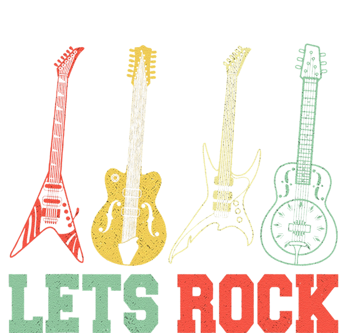 Lets Rock Rock n Roll Guitar Retro lovers T-Shirt