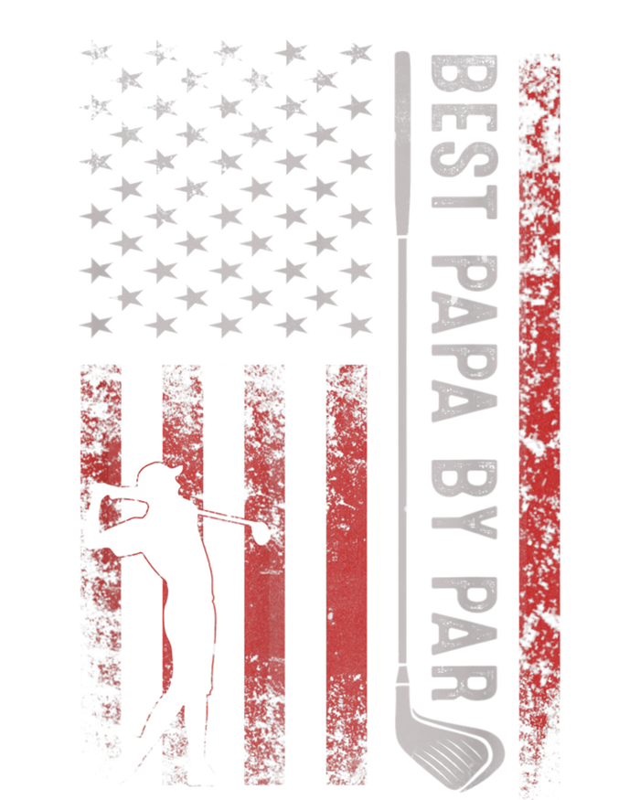 Best Papa By Par American Flag Golf Patriotic Golfer Flat Bill Trucker Hat