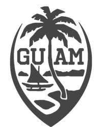 Guam Flag Seal | USA Guamanian Chamorro Gifts Hoodie The Baniff Cuffed Pom Beanie