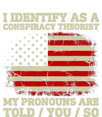 I Identify As A Conspiracy Theorist Vintage American Flag T-Shirt