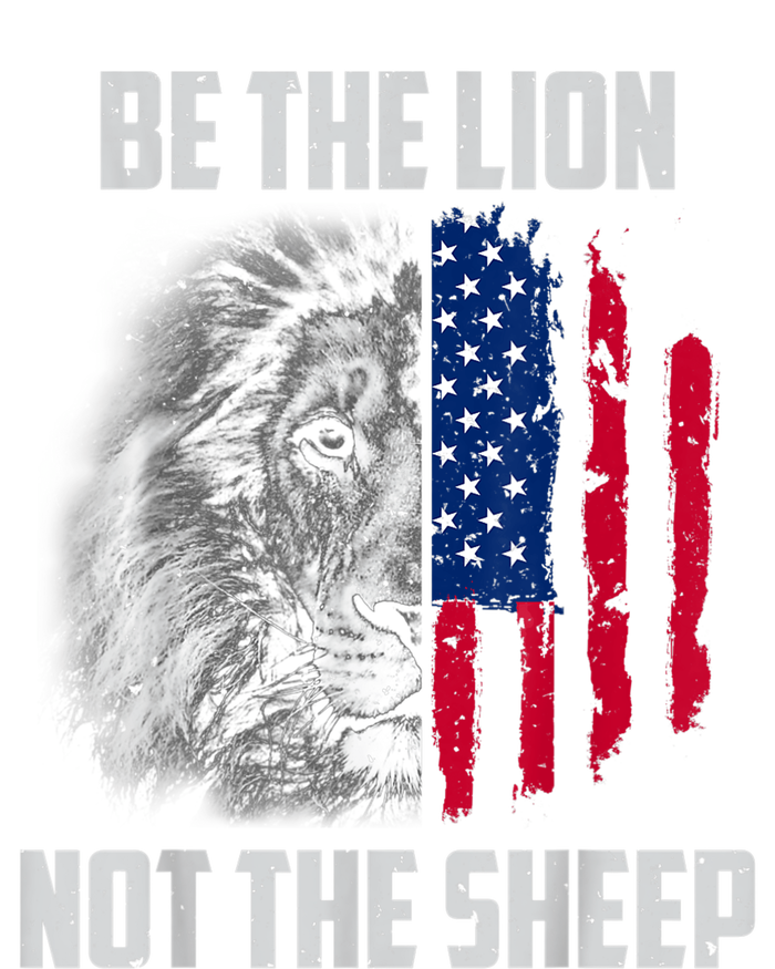 Be The Lion Not The Sheep Patriotic American Flag Knit Cap Winter Beanie