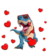 I Steal Hearts Dinosaur Valentines Day Gift Valucap Bio-Washed Visor