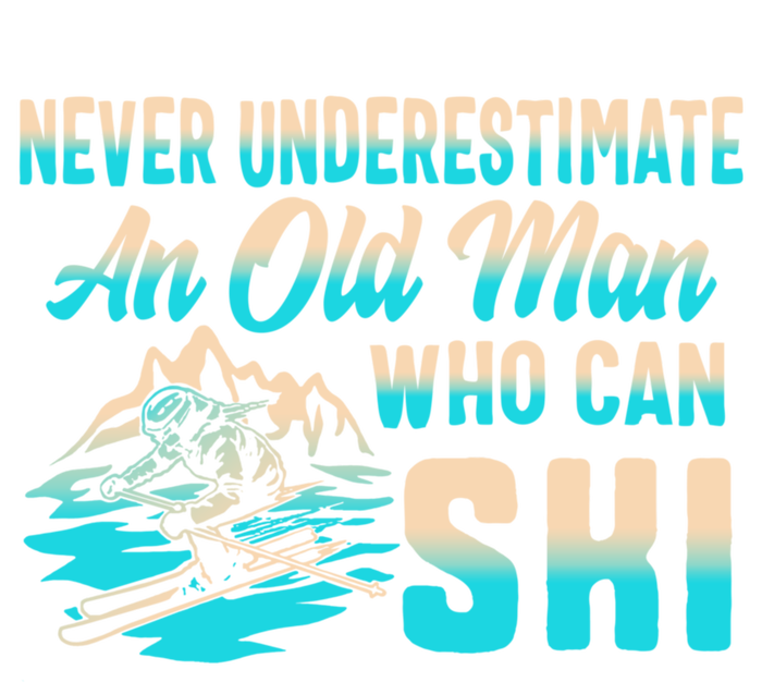 Old Can Ski Fathers Day Grandpa Dad Rider Water Skiing Gift T-Shirt