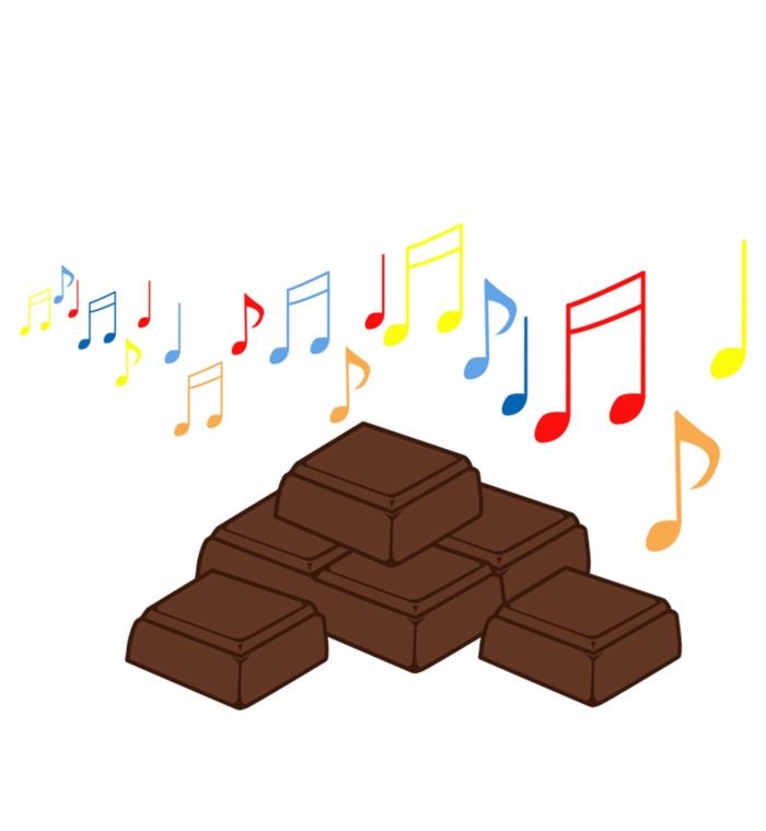 Musician And Chocolate Fan Music Notes Chocolatier Gift T-Shirt