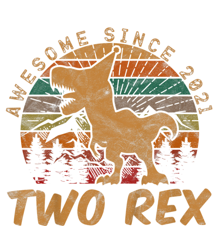 Two Rex 2nd Birthday Gifts Second Dinosaur 2 Year Old Tank Top