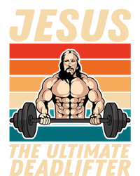 Jesus The Ultimate Deadlifter Funny Vintage Gym Christian Performance Fleece Hoodie