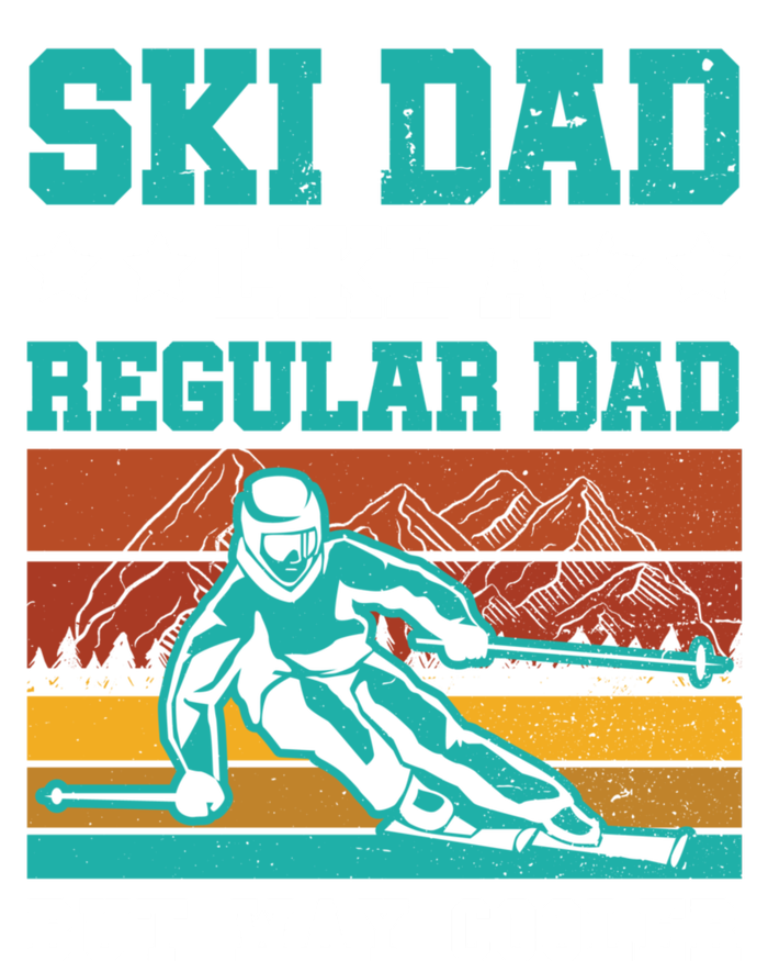 Ski Dad Like A Regular Dad But Way Cooler Skier Skiing Meaningful Gift Sustainable Beanie