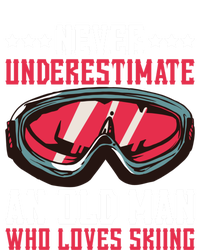 Never Underestimate An Old Who Loves Skiing Gift Tank Top